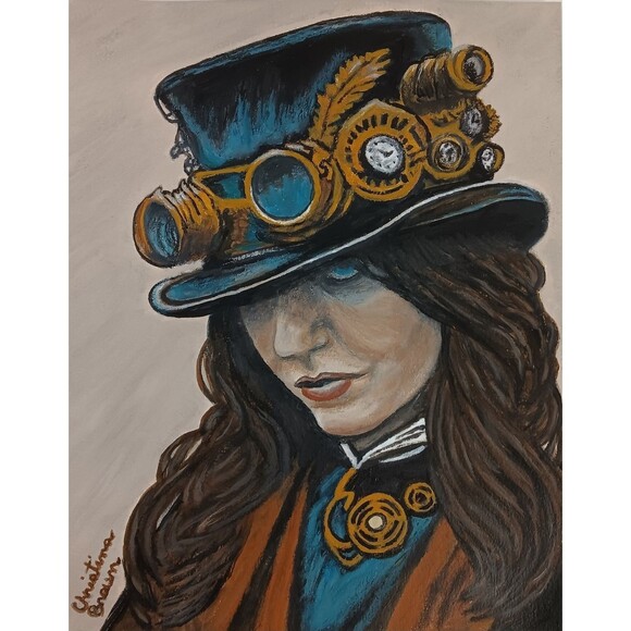 Hand Painted Art 11 X 14 Acrylic Painting On Paper Unframed Signed *